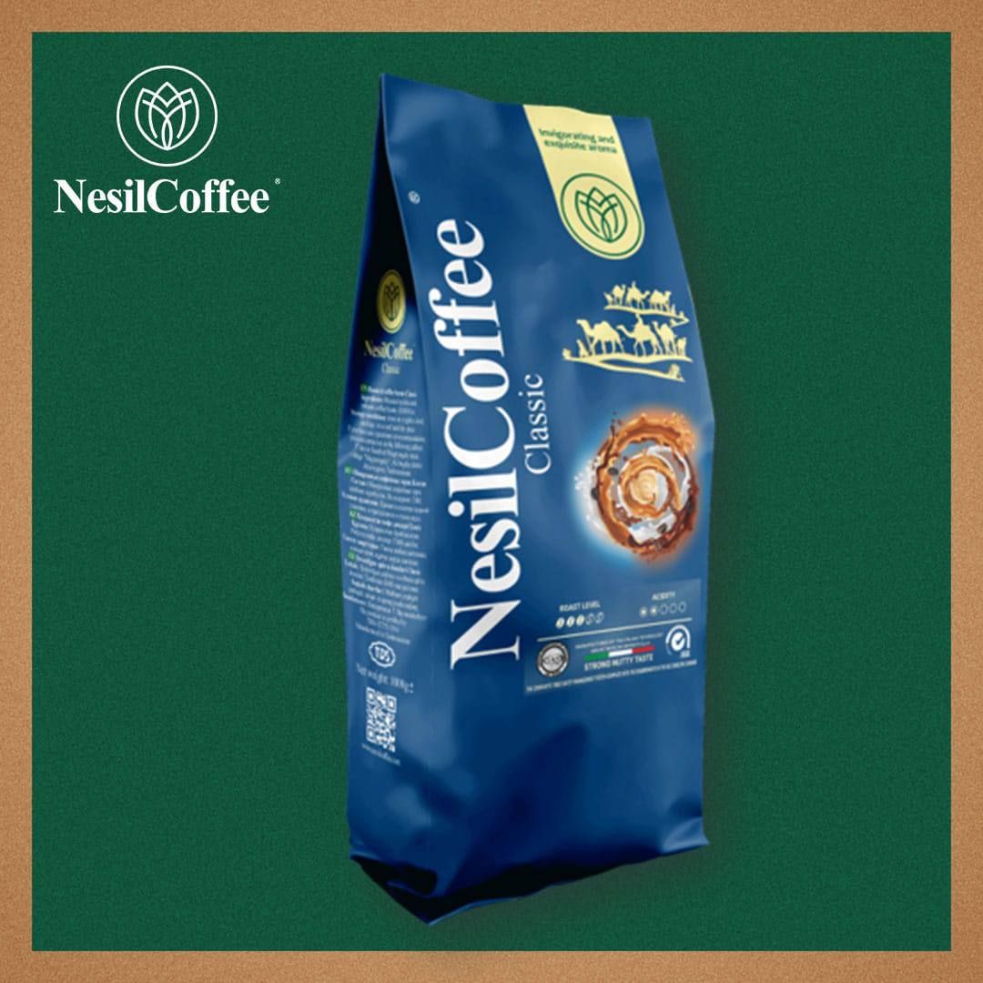 NesilCoffee Classic, gök reňkli kofe gaplamasy